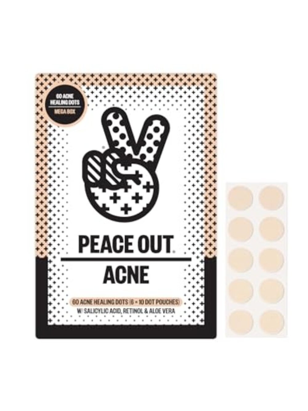 MSRP $45 – Peace Out Acne Healing Dots – 60 Acne Dots – NIB